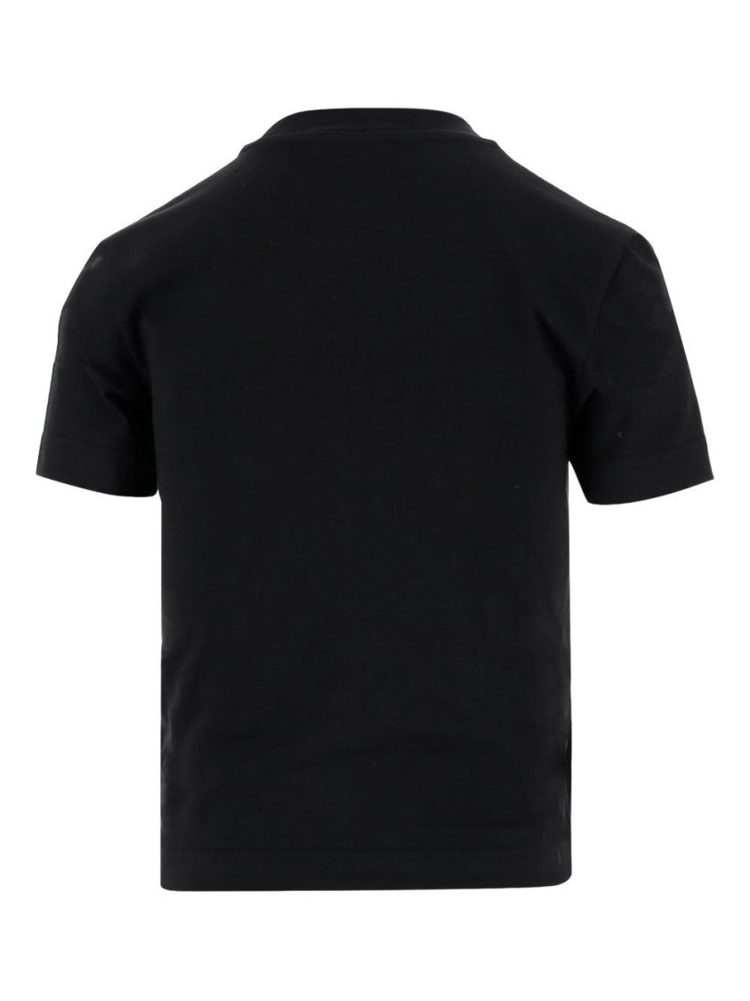 Jacquemus Cropped Black T-Shirt With Tonal Logo Patch