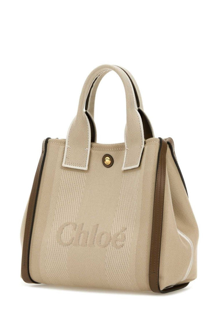 Chloé Multicolor Canvas Small Carry Shopping Bag