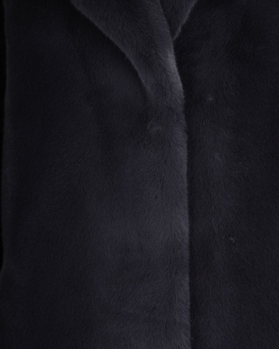 Stand Studio Camille Cocoon Coat Graphite Grey