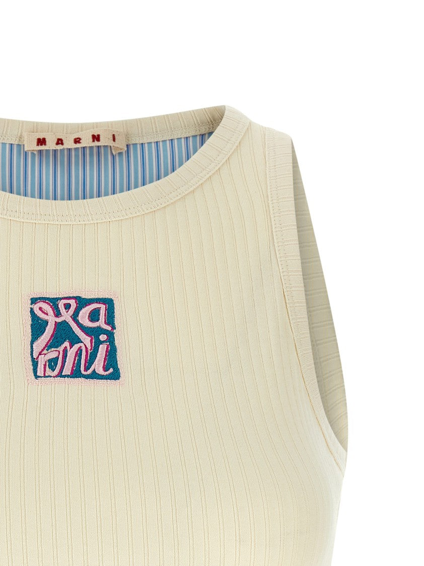 Marni Logo Patch Tank Top
