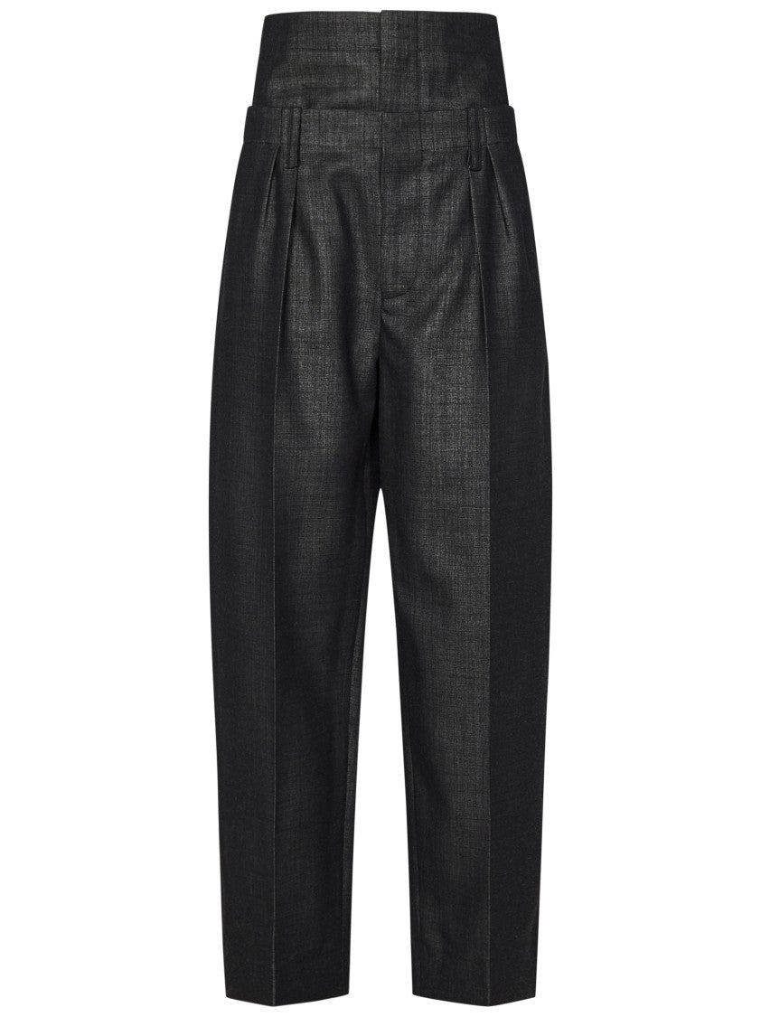Victoria Beckham Tapered Virgin Wool Trousers