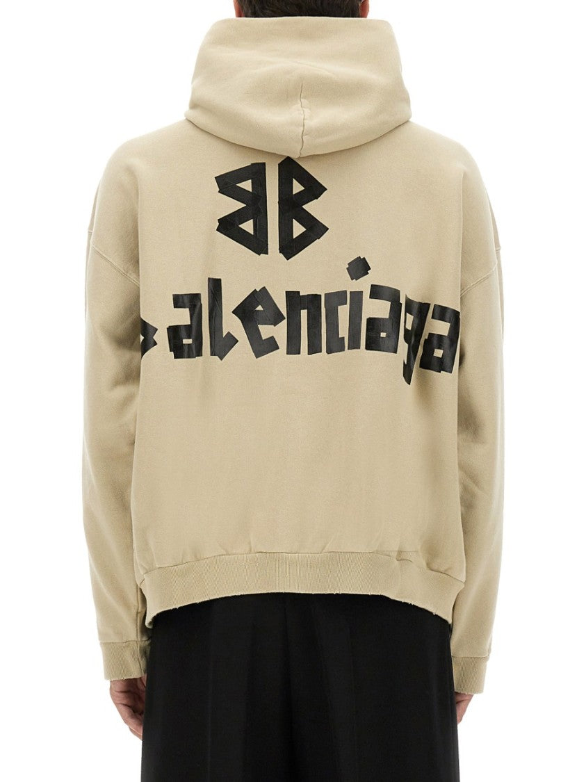 Balenciaga Tape Type Relaxed Oversized Logo Sweatshirt