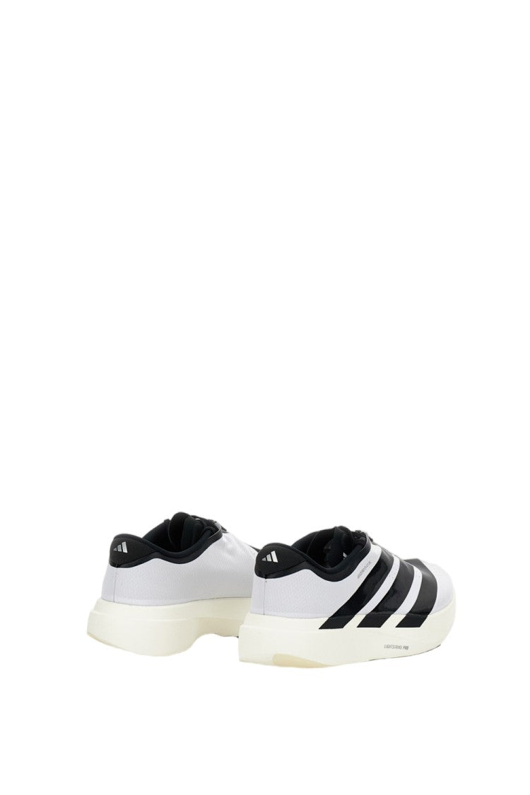 Adidas Originals White Adizero Evo Sl Zip-Up Mesh Sneakers