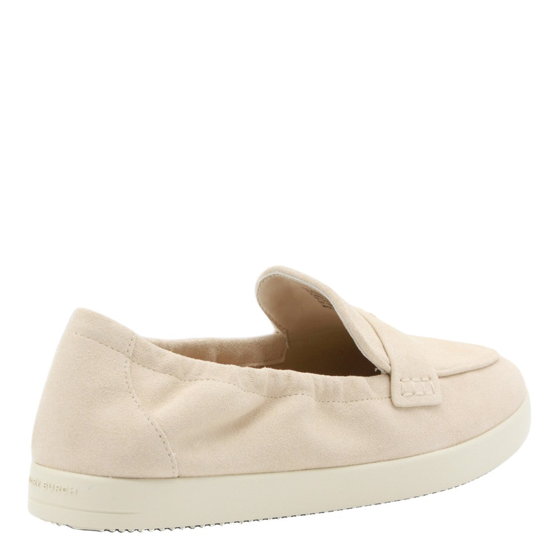 Tory Burch Suede Moccasin-Inspired Flat Shoes With Metallic Accent