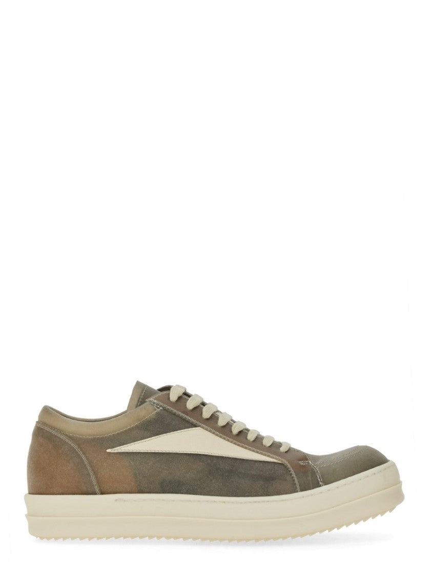 Rick Owens Calf Leather Vintage Sneakers