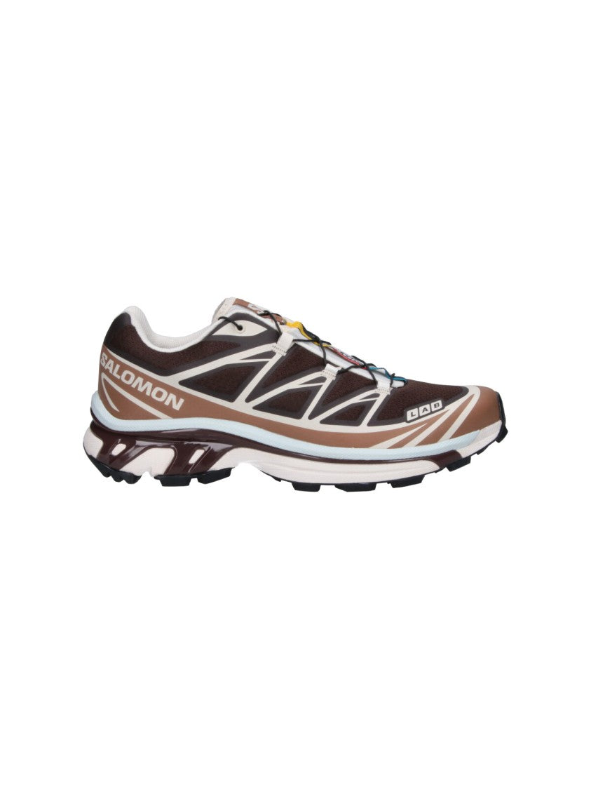 Salomon Multicolor Fabric Sneakers With Quicklace™ Closure And Textured Rubber Sole