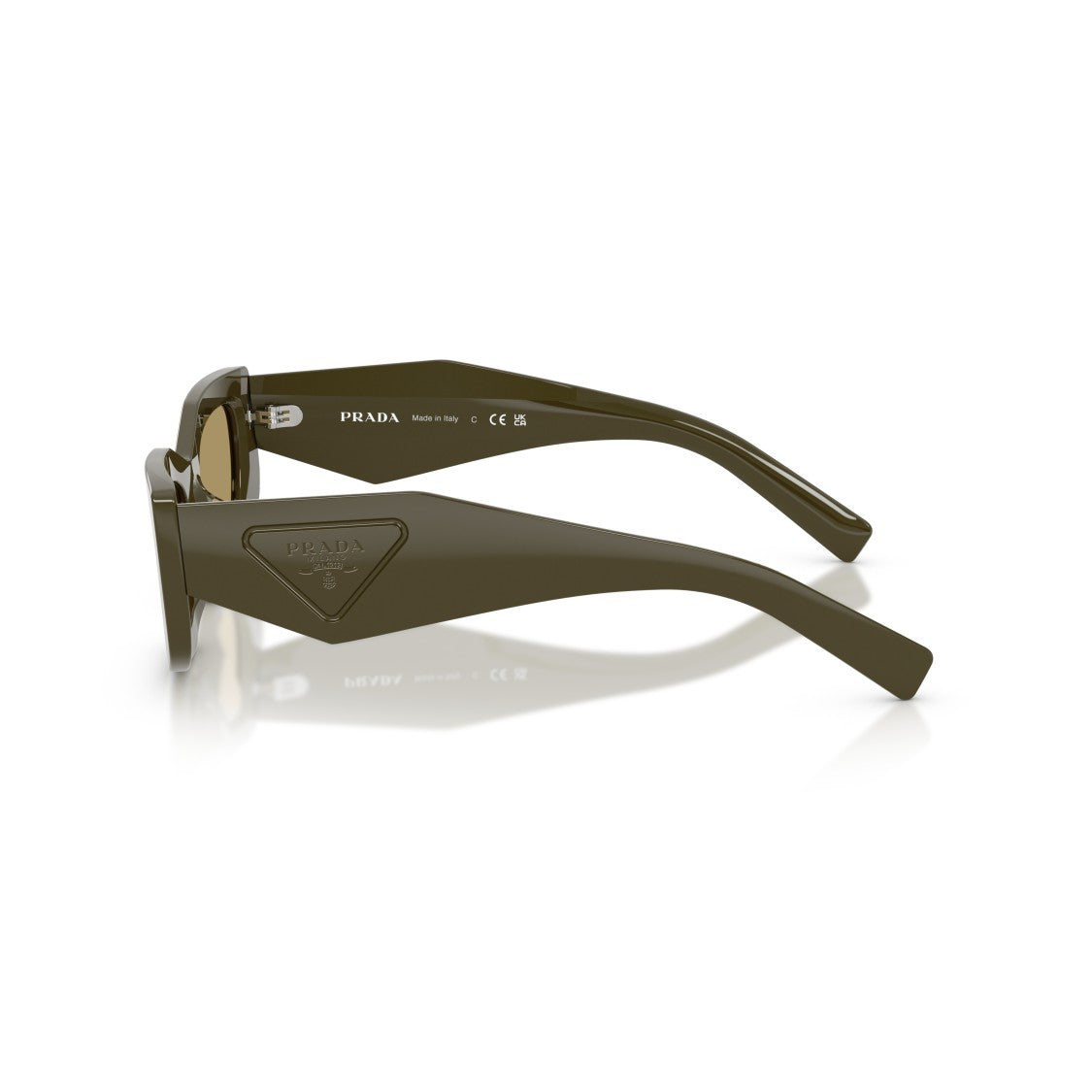 Prada 0Pr D03sd Rectangular Olive Sunglasses