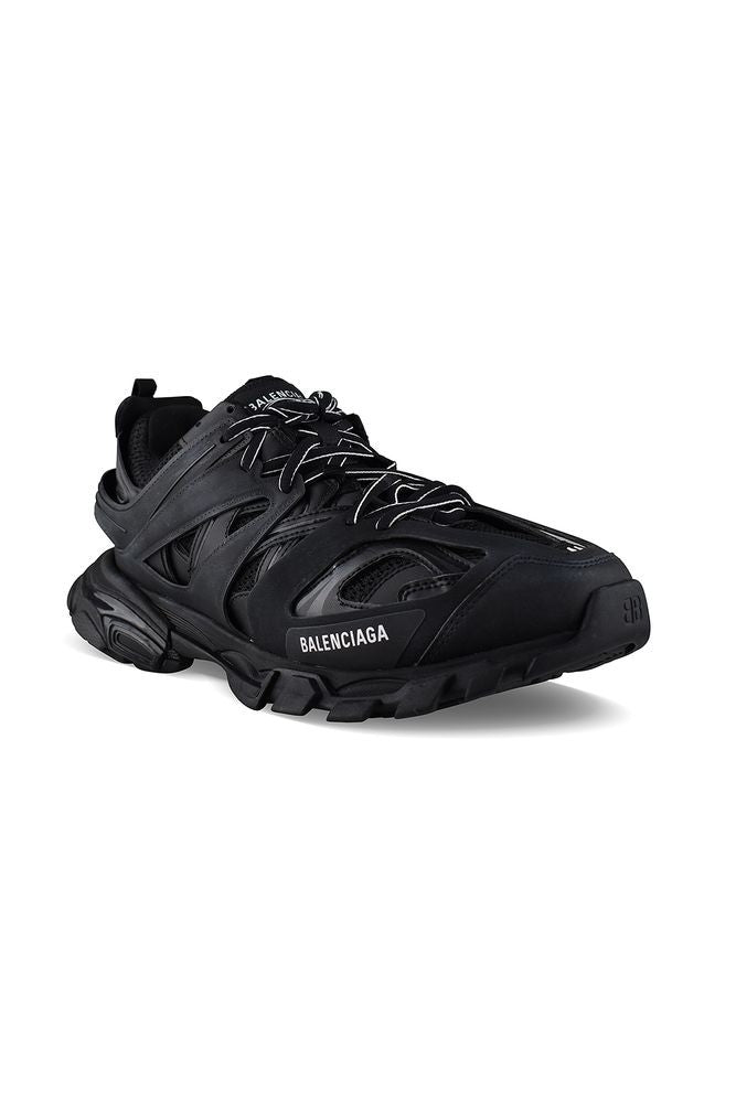 Balenciaga Black Mesh Nylon Track Sneakers