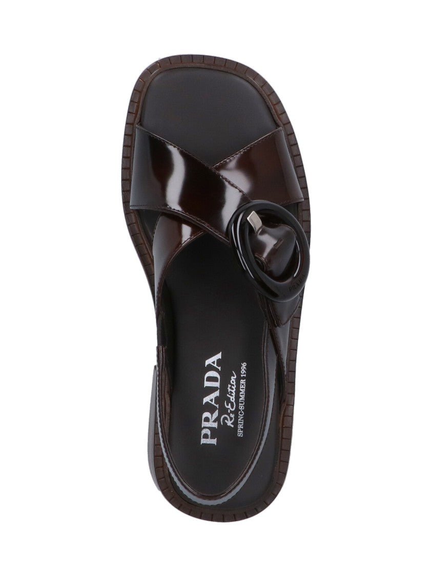 Prada "Re-Edition 1996" Sandals – Brown