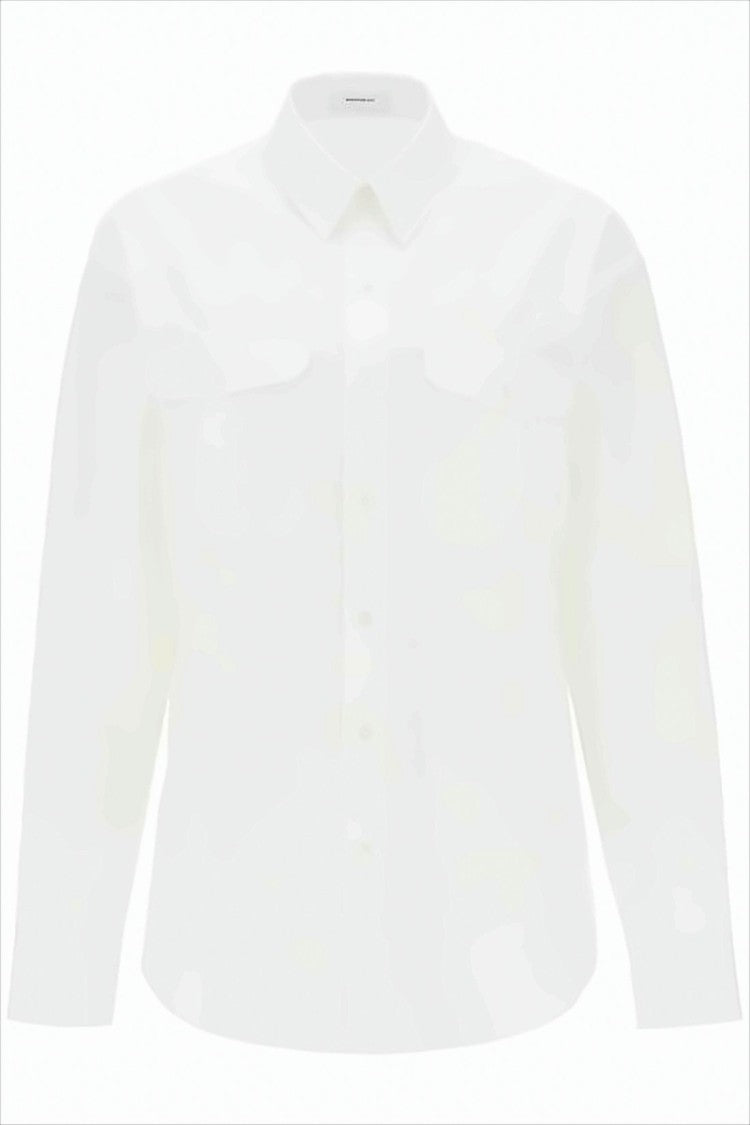 Wardrobe.Nyc Button-Down Cotton Shirt With Flap Pockets