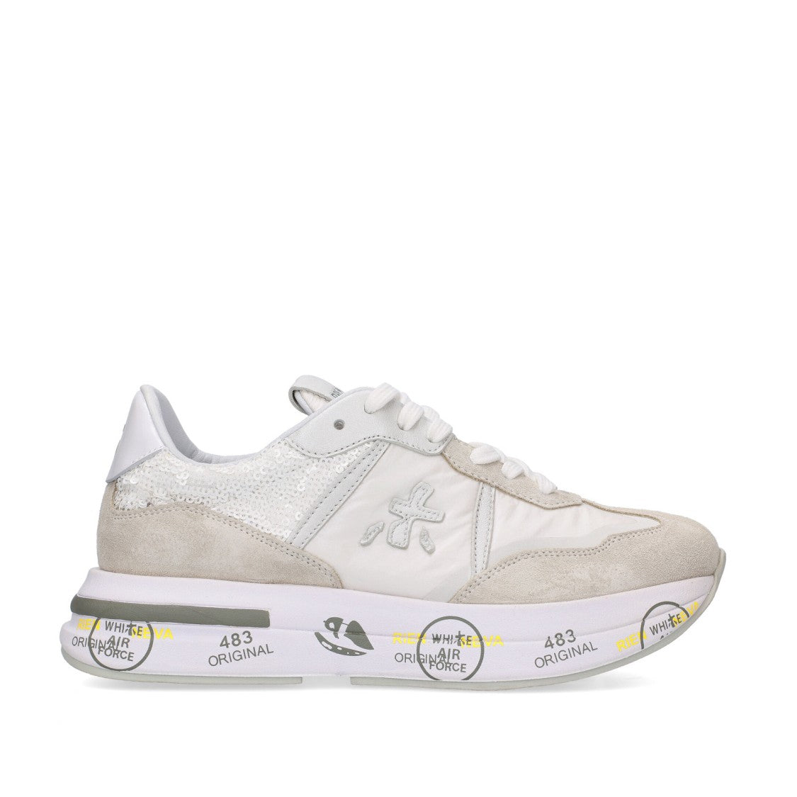 Premiata Cassie Sneakers In Light Gray Suede