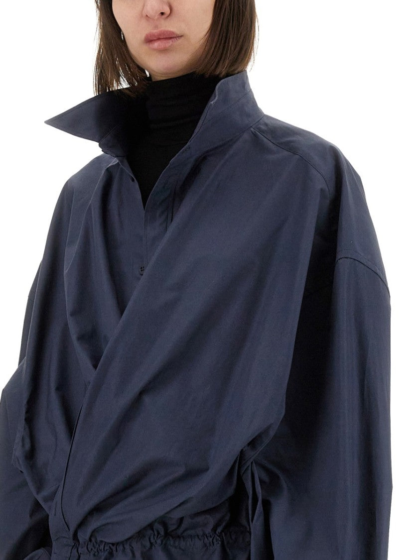 Balenciaga Shirt-Style Mini Dress With Classic Collar