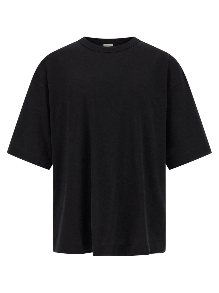 Dries Van Noten Essential Black T-Shirt Crafted From Premium Cotton