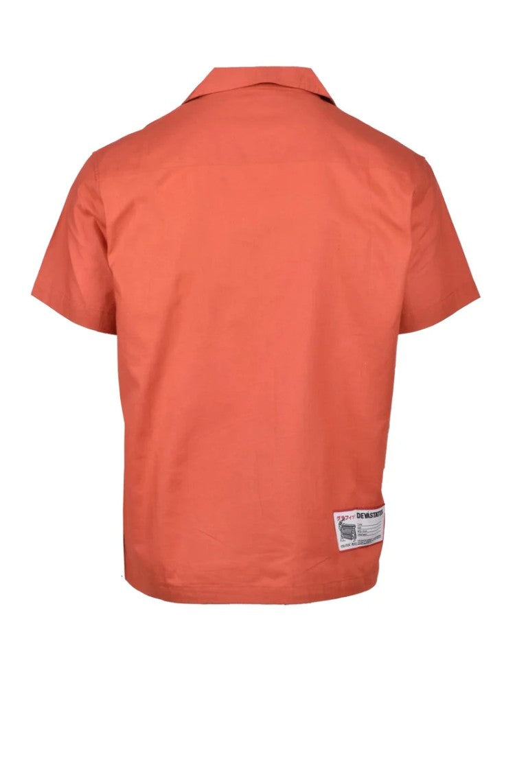 Devastates Brown Geometric Boxy Shirt