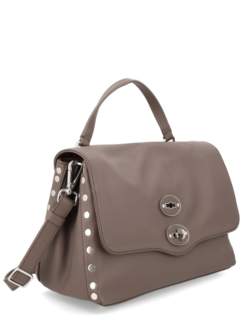 Zanellato Neutrals Postina Medium Studded Handbag