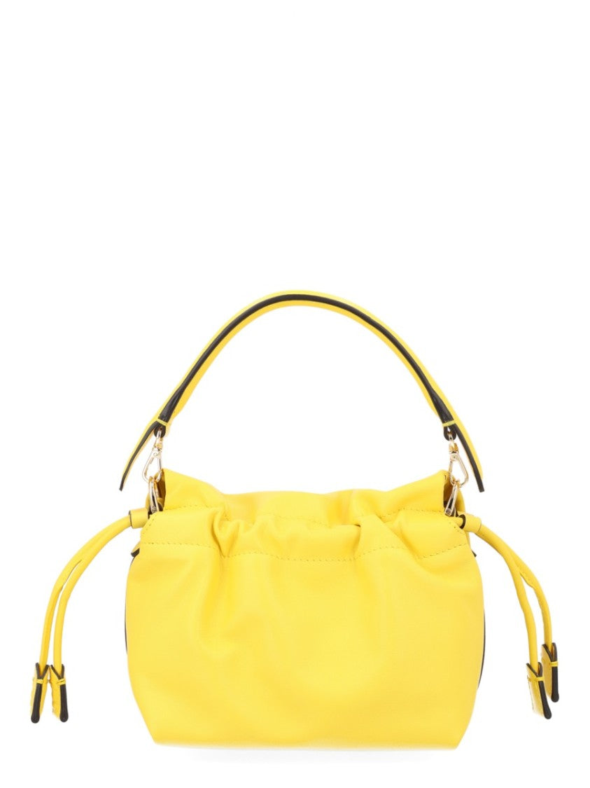 Fendi Structured Small Handbag With Adjustable Drawstring Ties