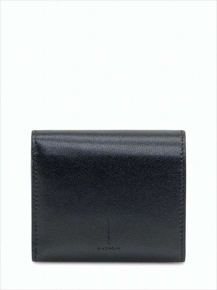 Givenchy Tri-Fold Black Calf Leather Wallet