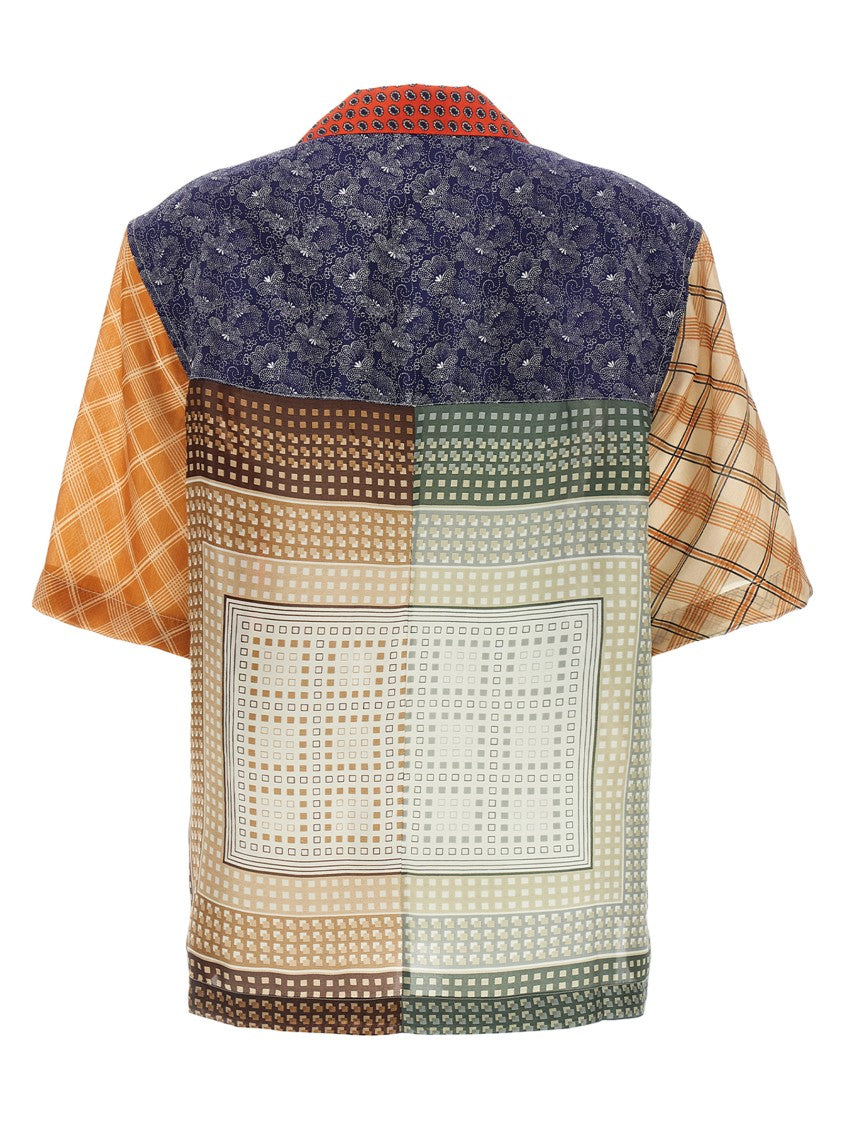 Marine Serre 'Regenerated Silk Scarves Bowling' Shirt