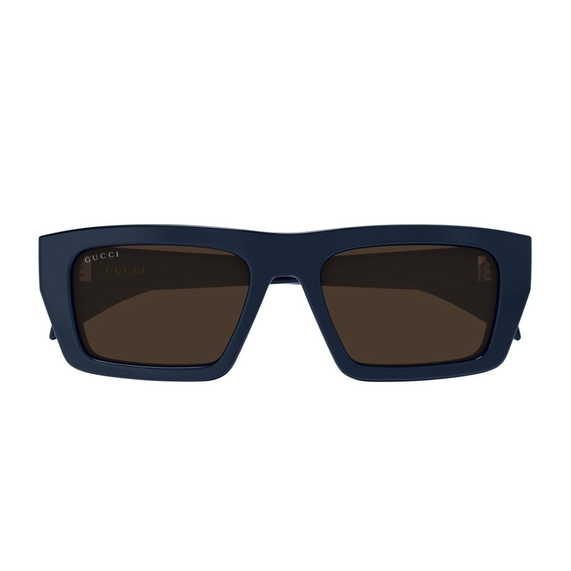 Gucci Blue Institutional Logo Gg2020s Recycled Acetate Rectangular Sunglasses