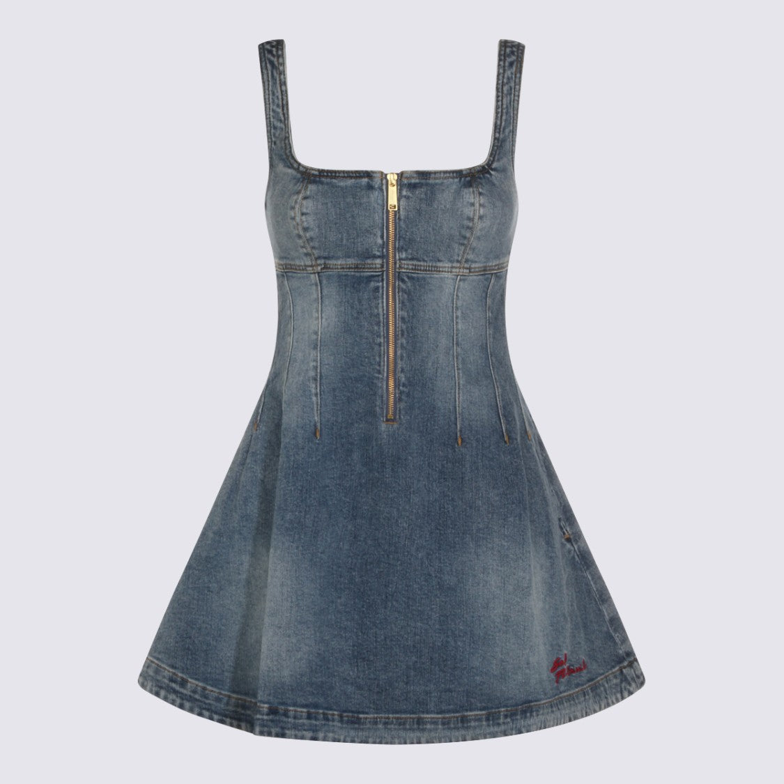 Self-Portrait Blue Cotton Dress