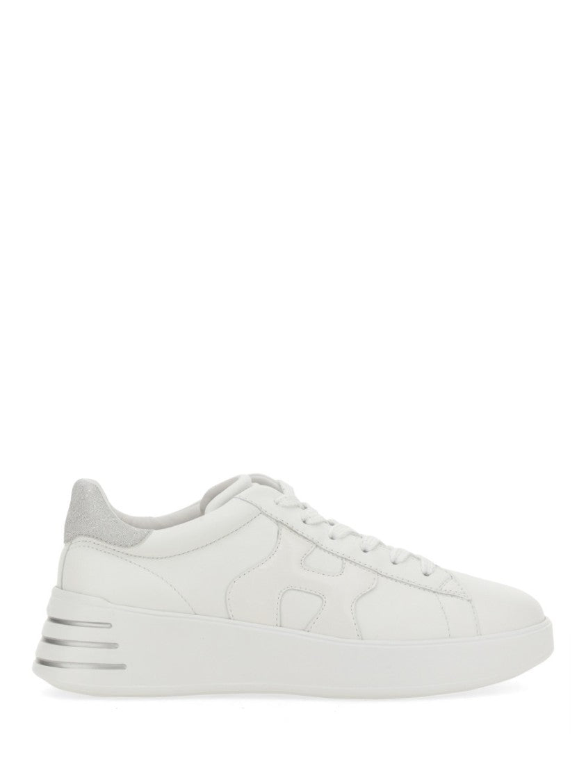 Hogan Rebel Low-Top Textured Mutton Leather Sneakers