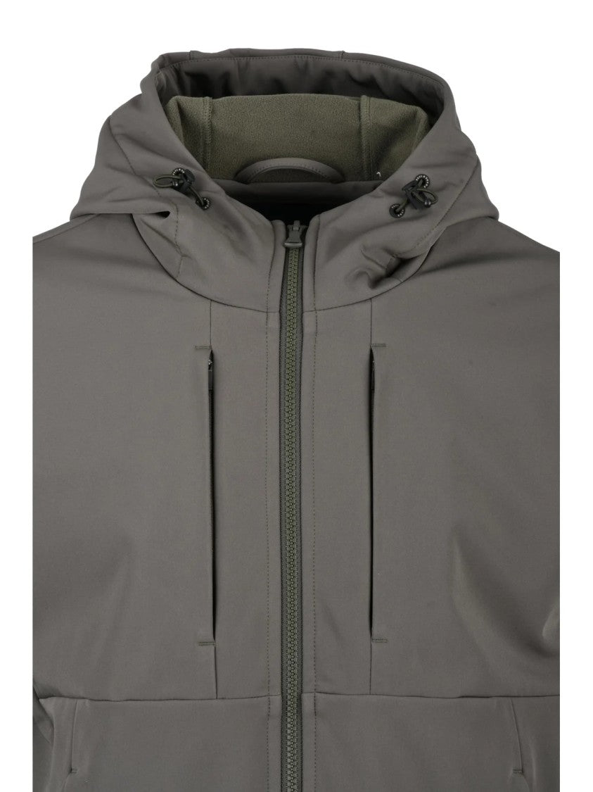 Paul & Shark Military Green Polyester Softshell Jacket