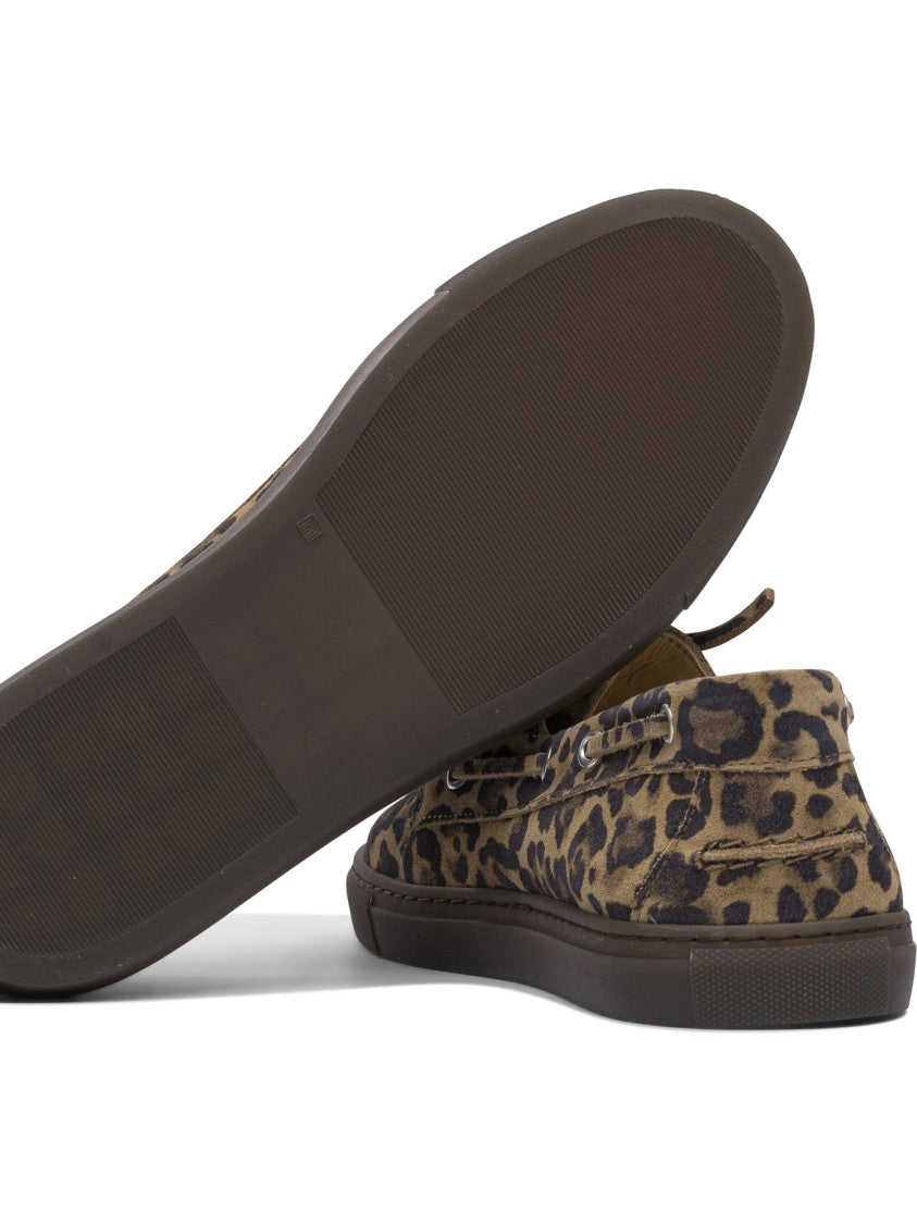 Copenhagen Leopard Print Leather Loafers