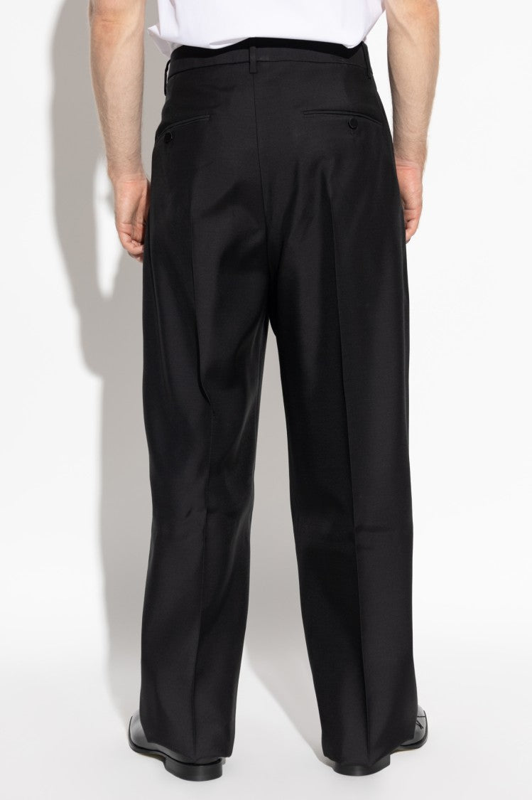 Dsquared2 Straight-Leg Trousers With Satin Side Stripes