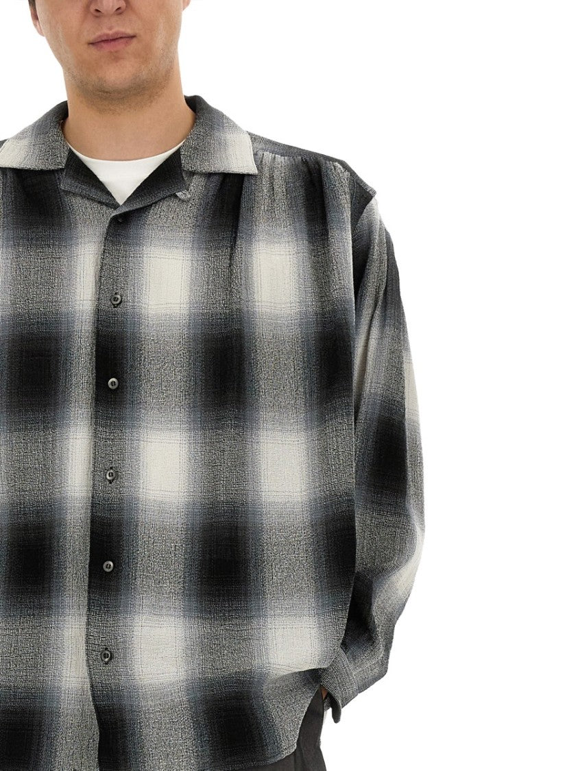 Aïe Plaid Cotton Shirt With Classic Collar