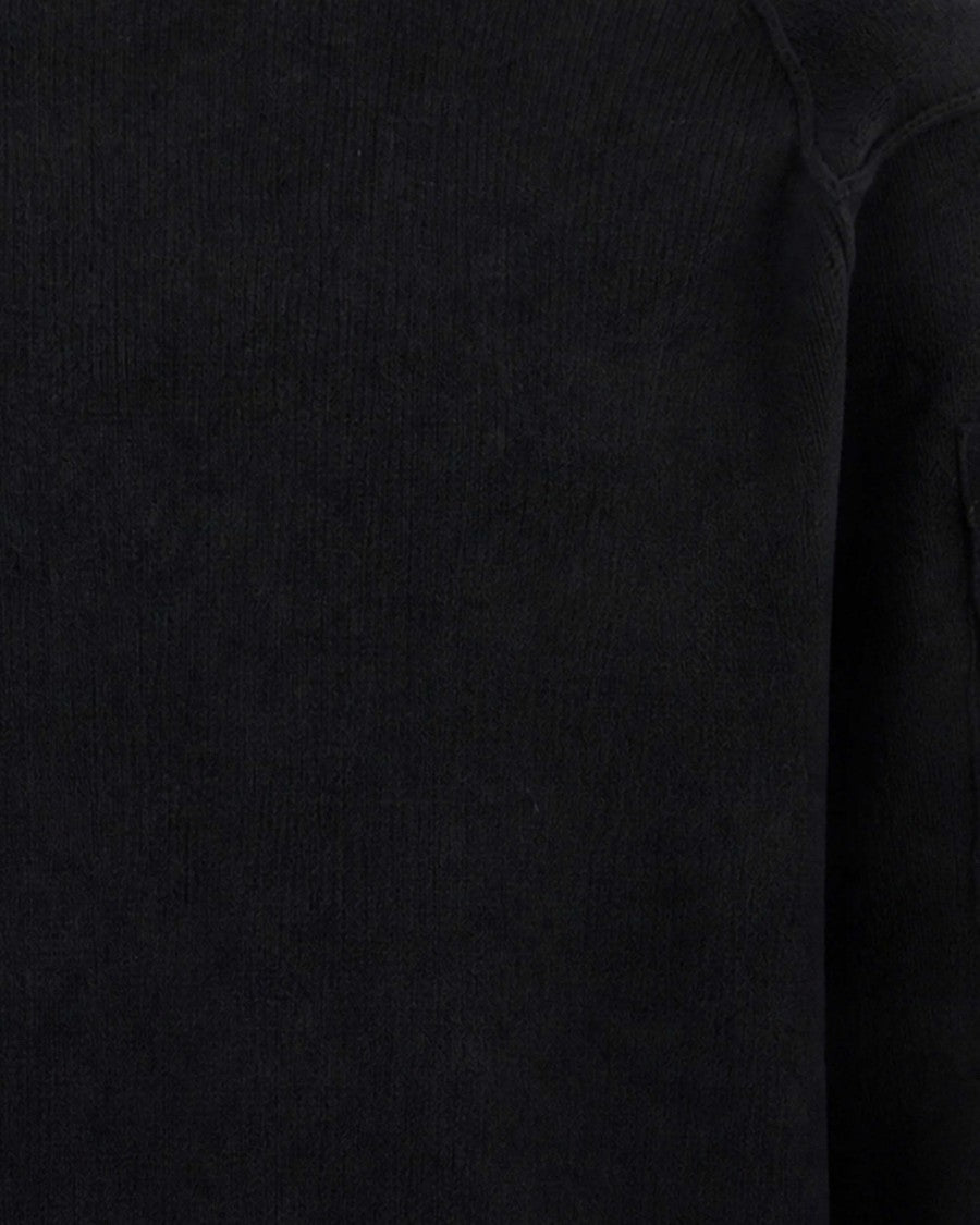 C.P. Company Black Lens Crew Neck Wool-Blend Sweater