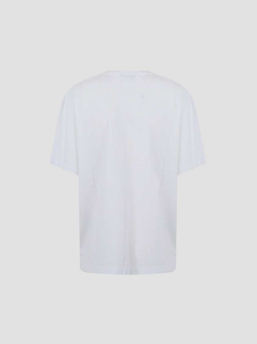 Totême White Lyocell And Cotton Classic Tee