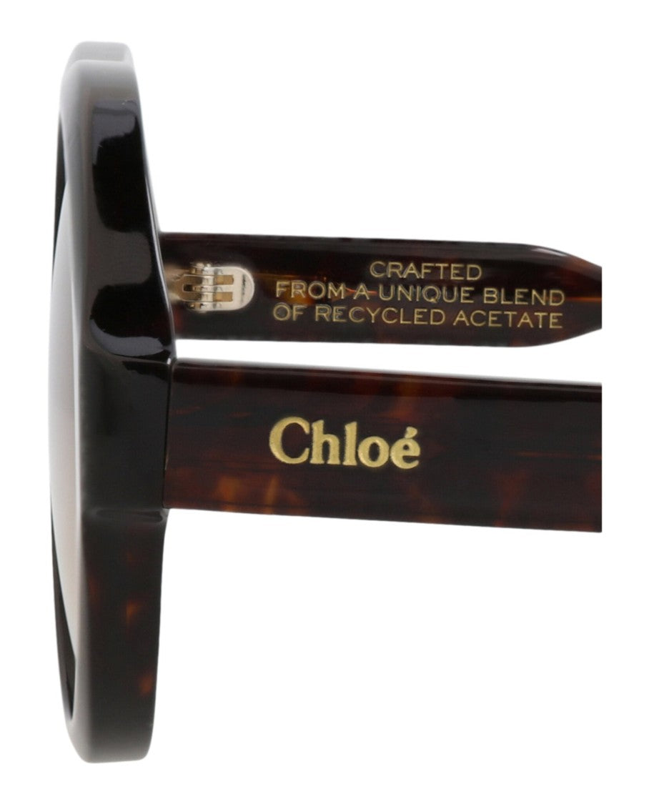 Chloé Eco-Conscious Round-Frame Sunglasses With Gradient Lenses