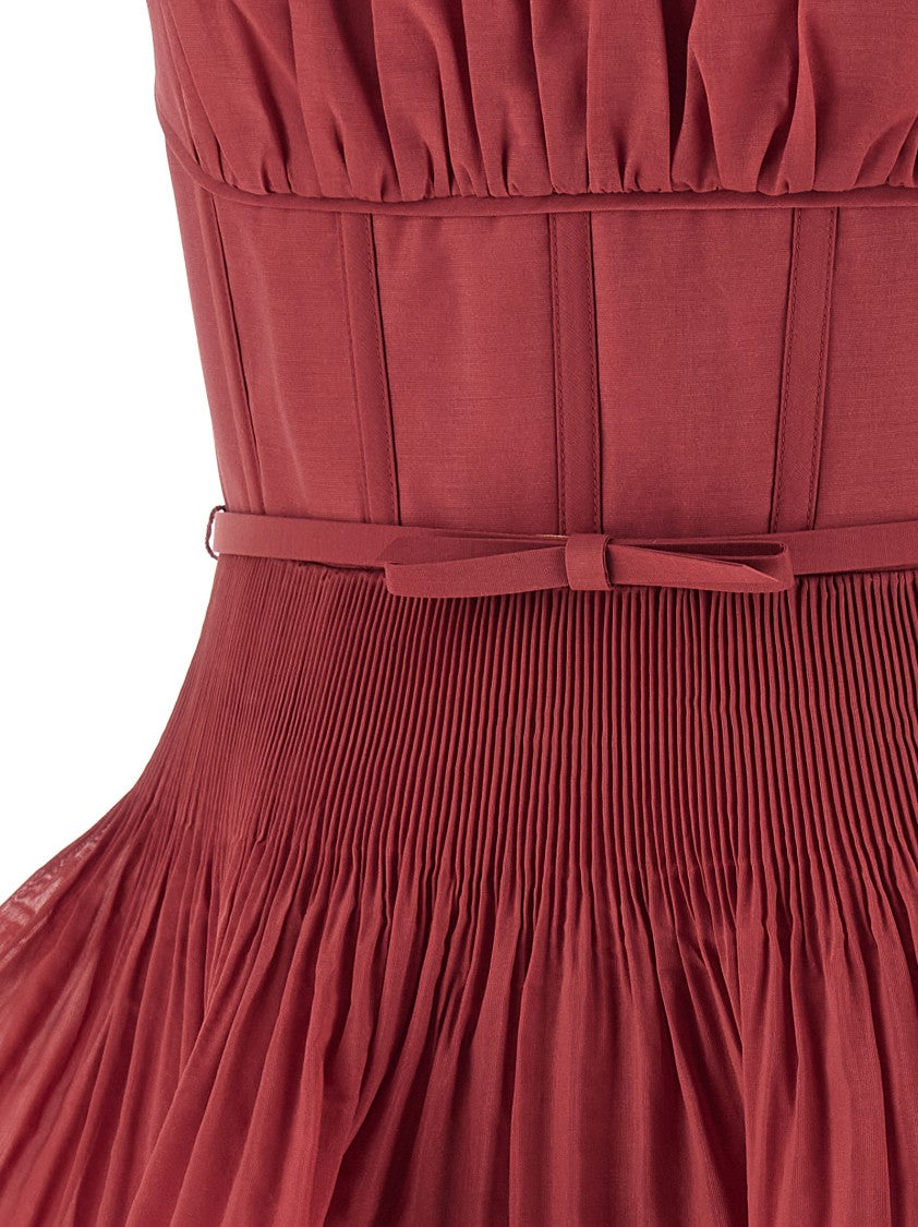 Zimmermann 'Pleated Tiered Midi' Dress