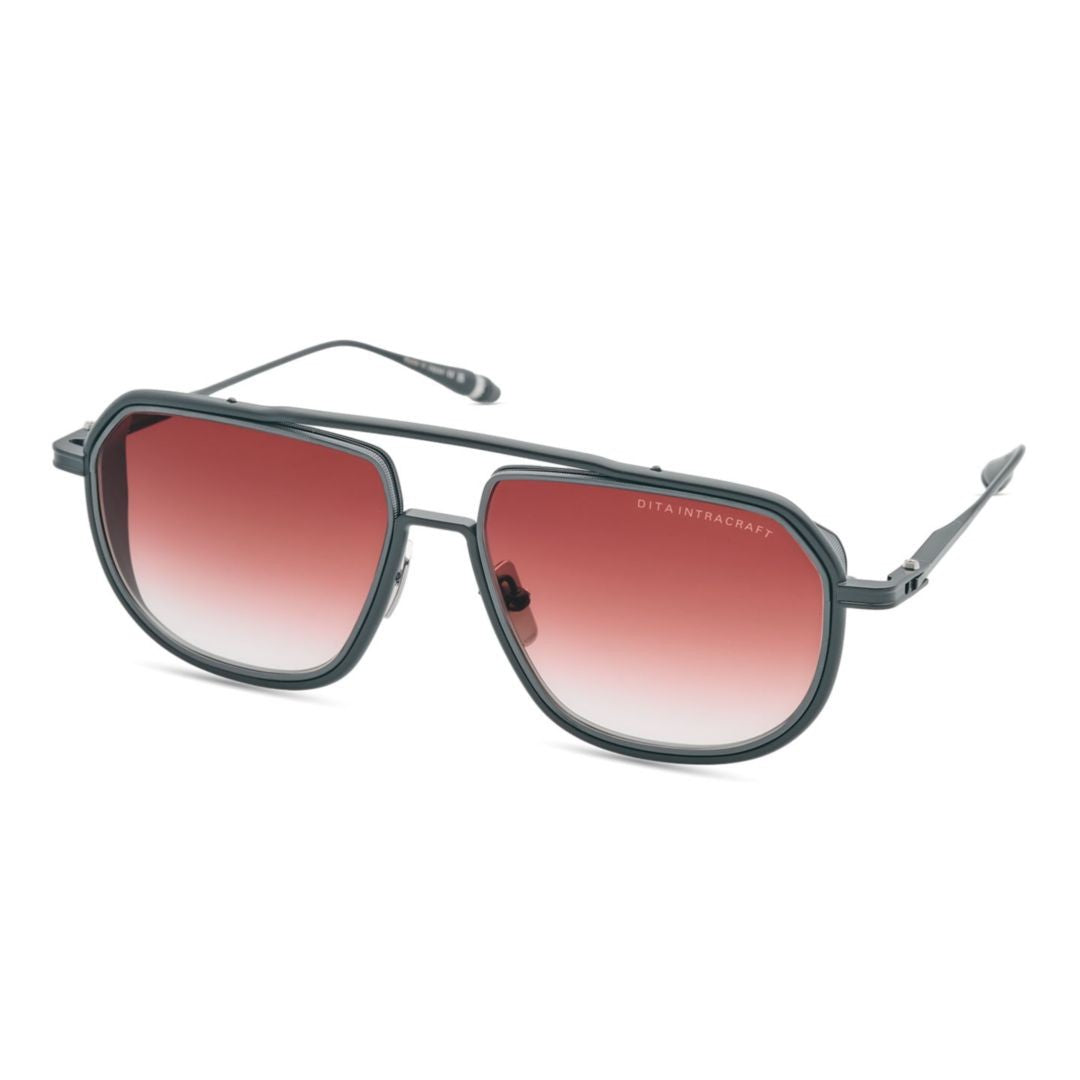 Dita Intracraft Large Rectangular Gradient-Tinted Sunglasses With Double Bridge