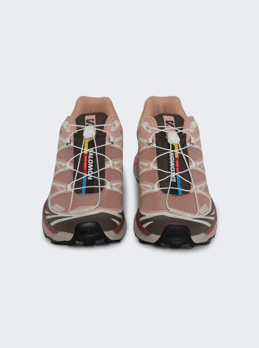 Salomon Xt-6 Sneakers Mahogany Rose, Earth Brown, Flamingo Pink
