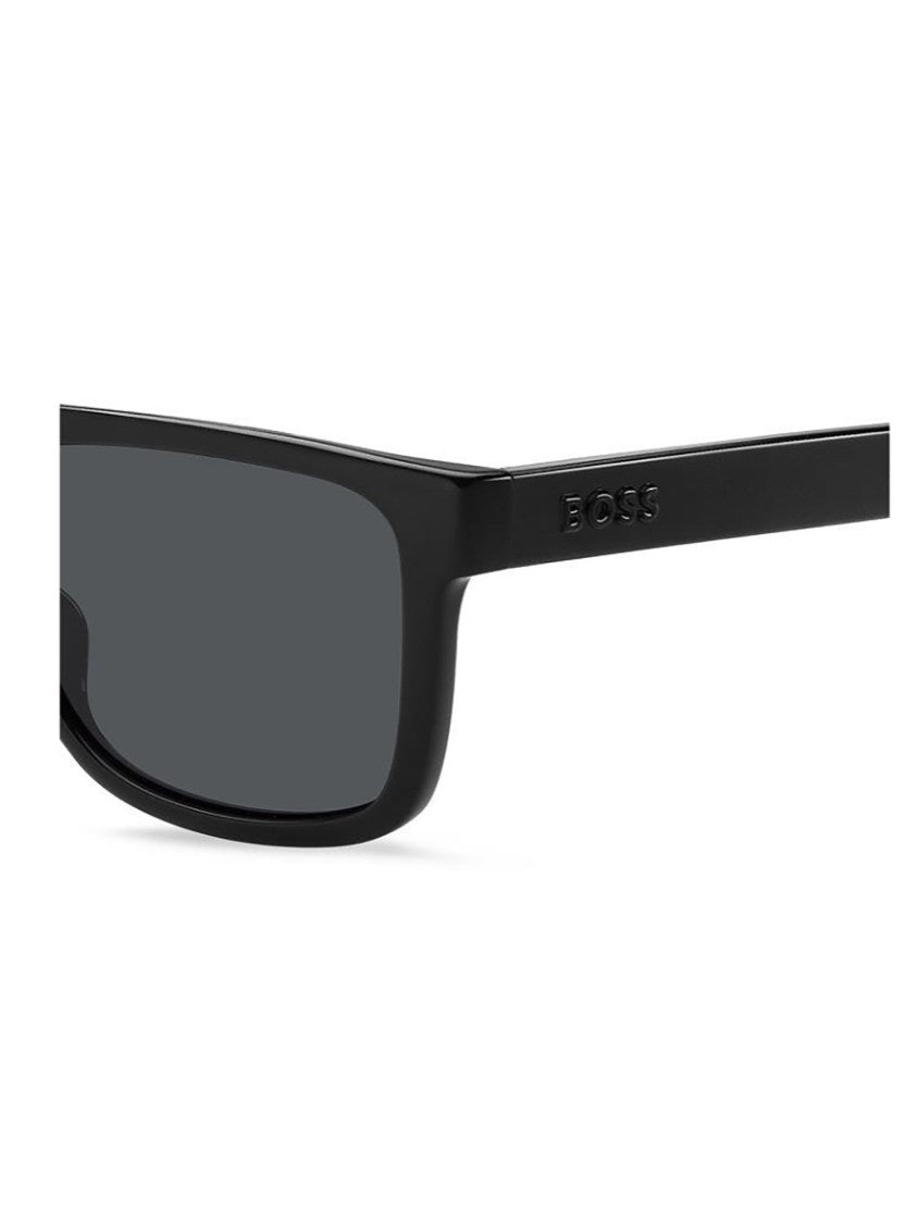 Hugo Boss Oversized Square Frame Sunglasses With Glossy Finish