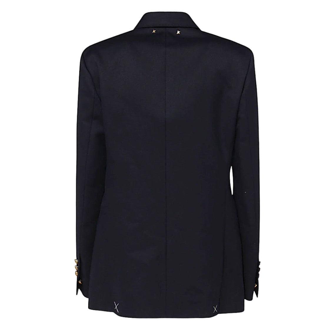 Golden Goose Tailored Blue Blazer With Gold-Tone Accents