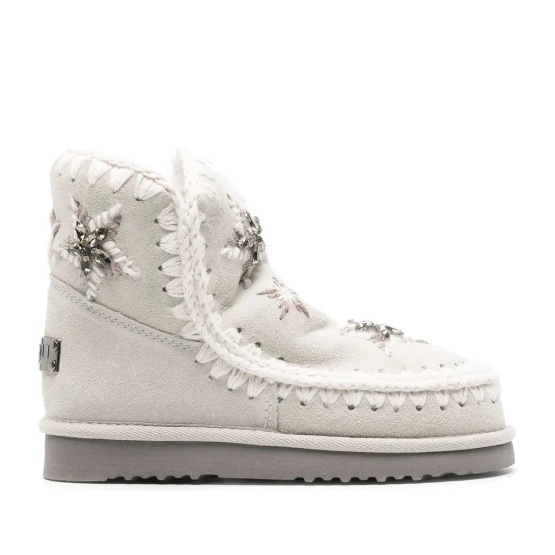 Mou Silver Eskimo Sheepskin Star Boots