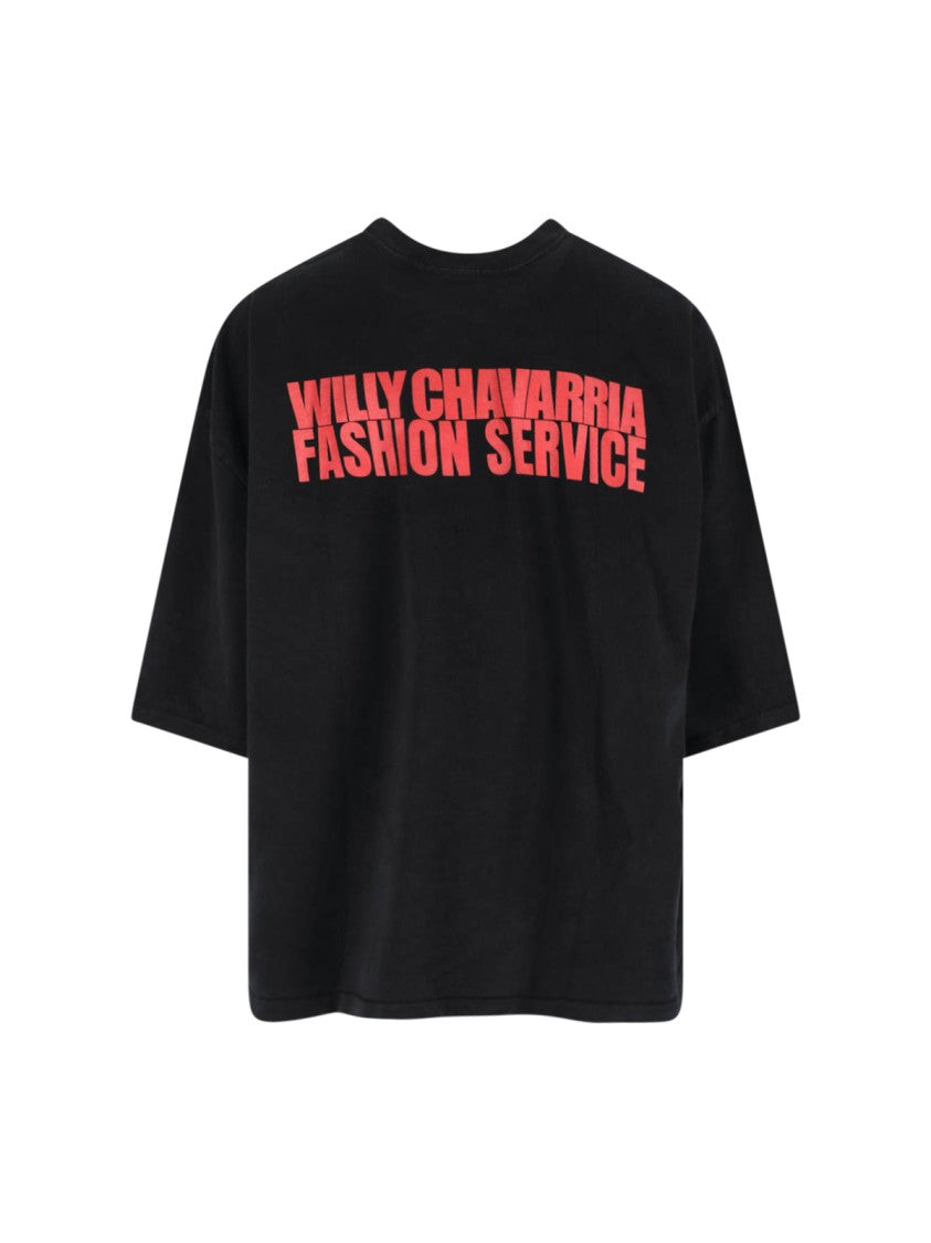 Willy Chavarria Casa De Chivarria T-Shirt – Black