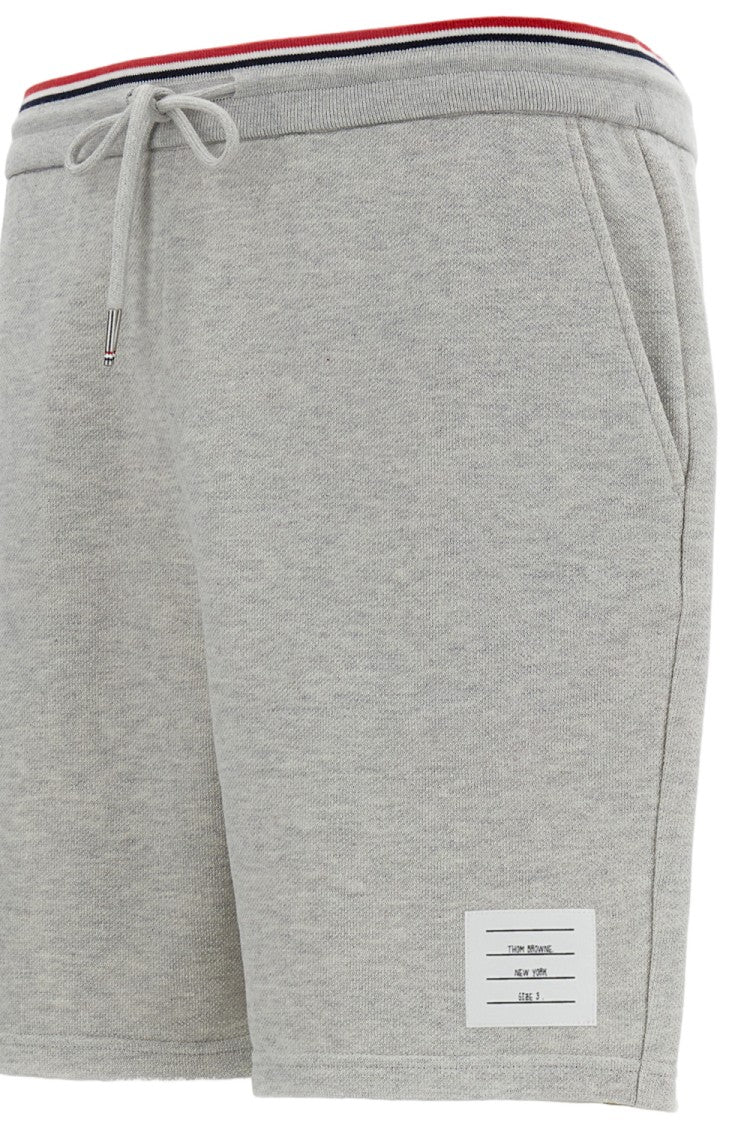 Thom Browne Tailored Grey Shorts With Minimalist Design