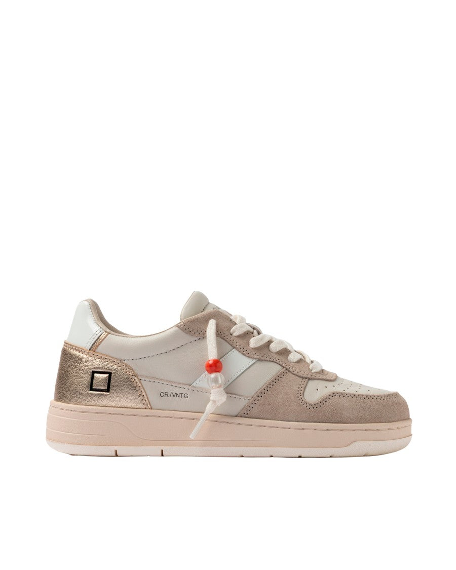 D.A.T.E Court Sneakers 2.0 Vintage Calf Ivory