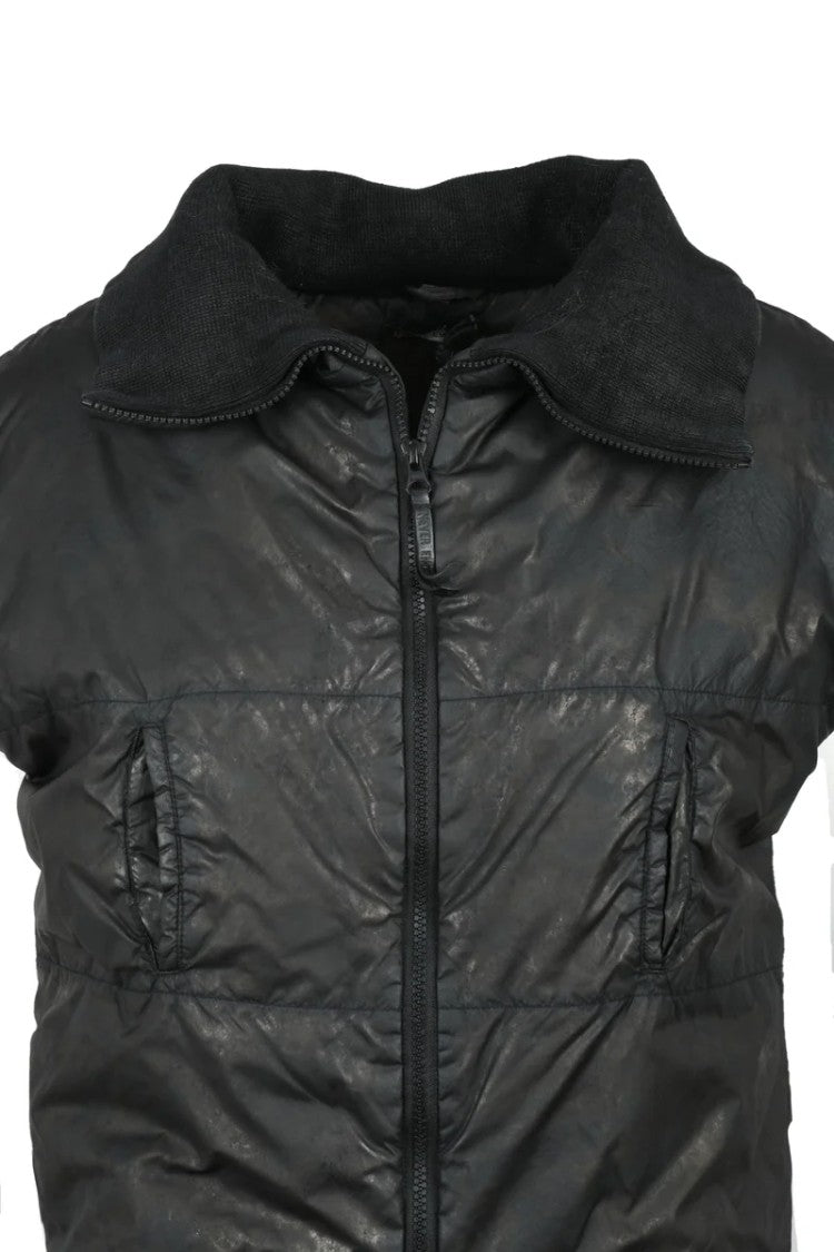 Never Enough Black Nylon Women's Padded Gilet