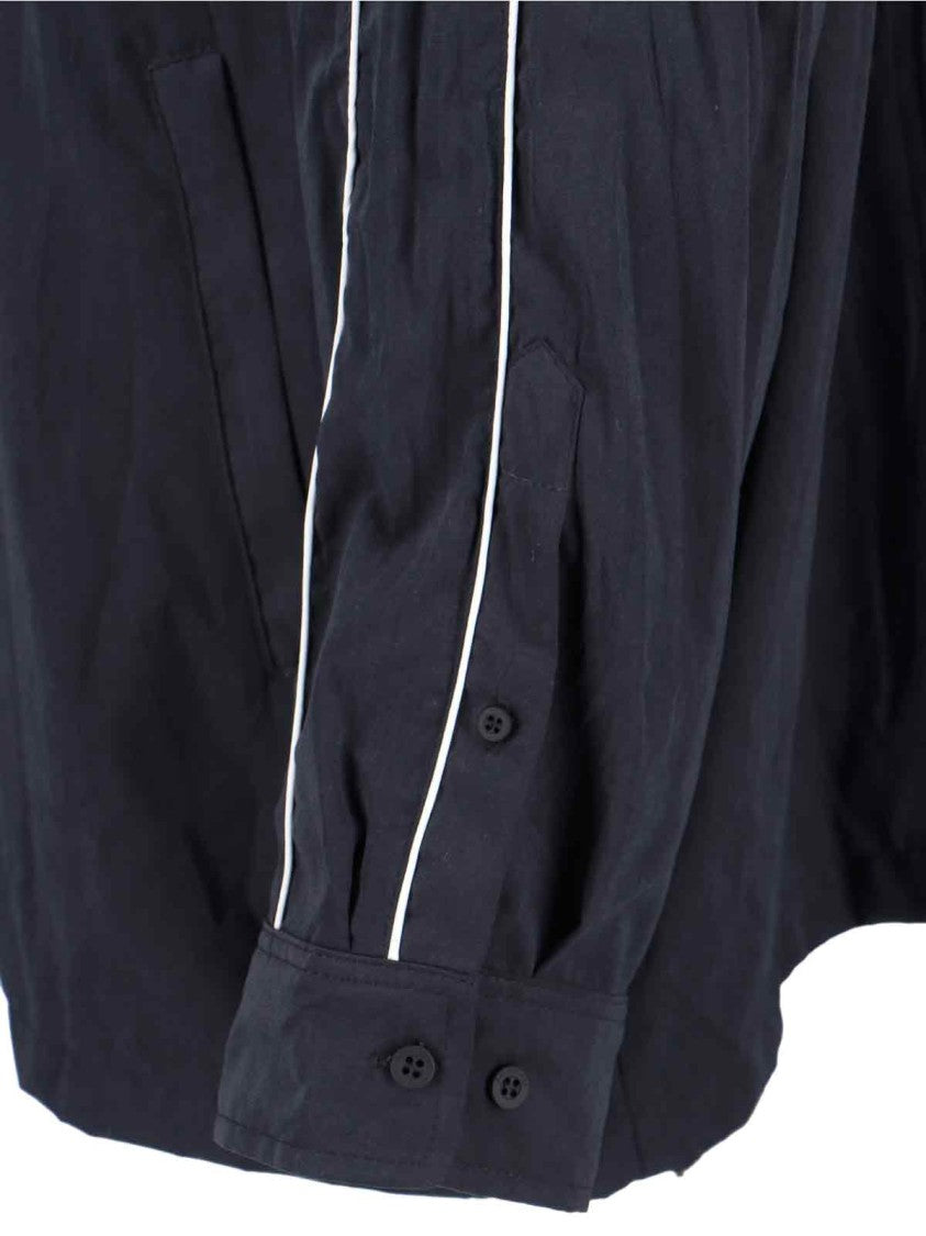 Balenciaga Giazza Zip Logo Jacket With High Collar