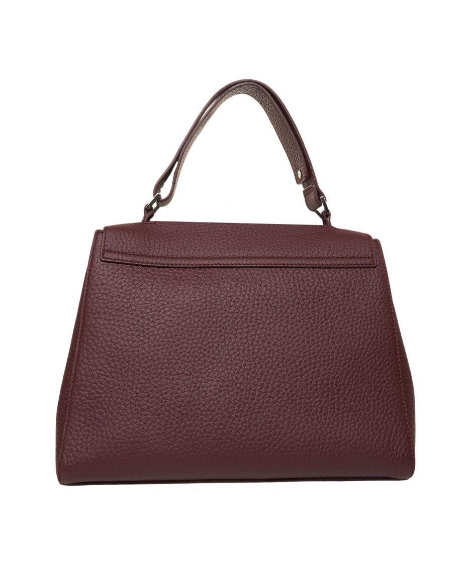 Orciani Hammered Vegan Leather Shoulder Bag