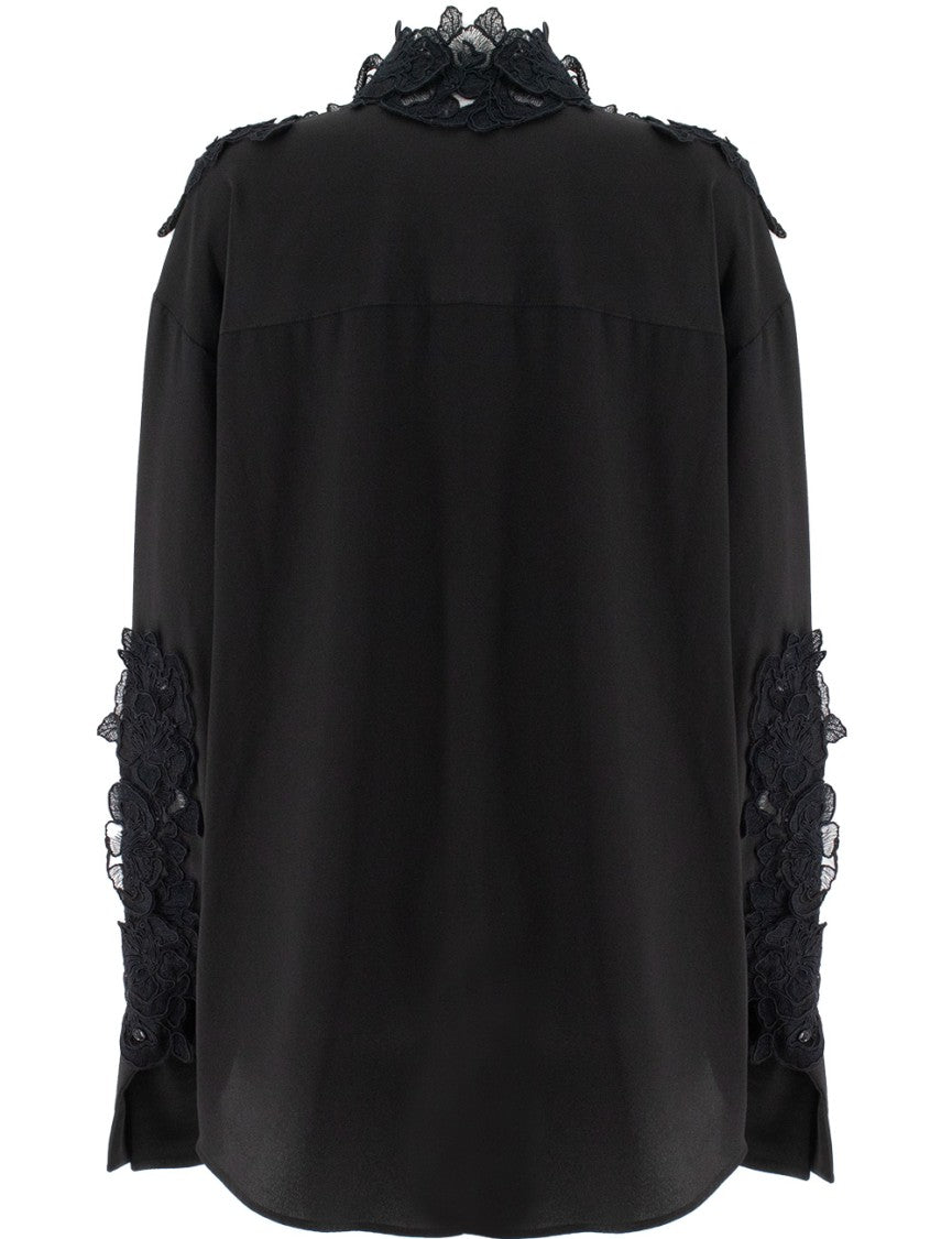 Ermanno Scervino Intricate Lace-Detail Cotton Blouse