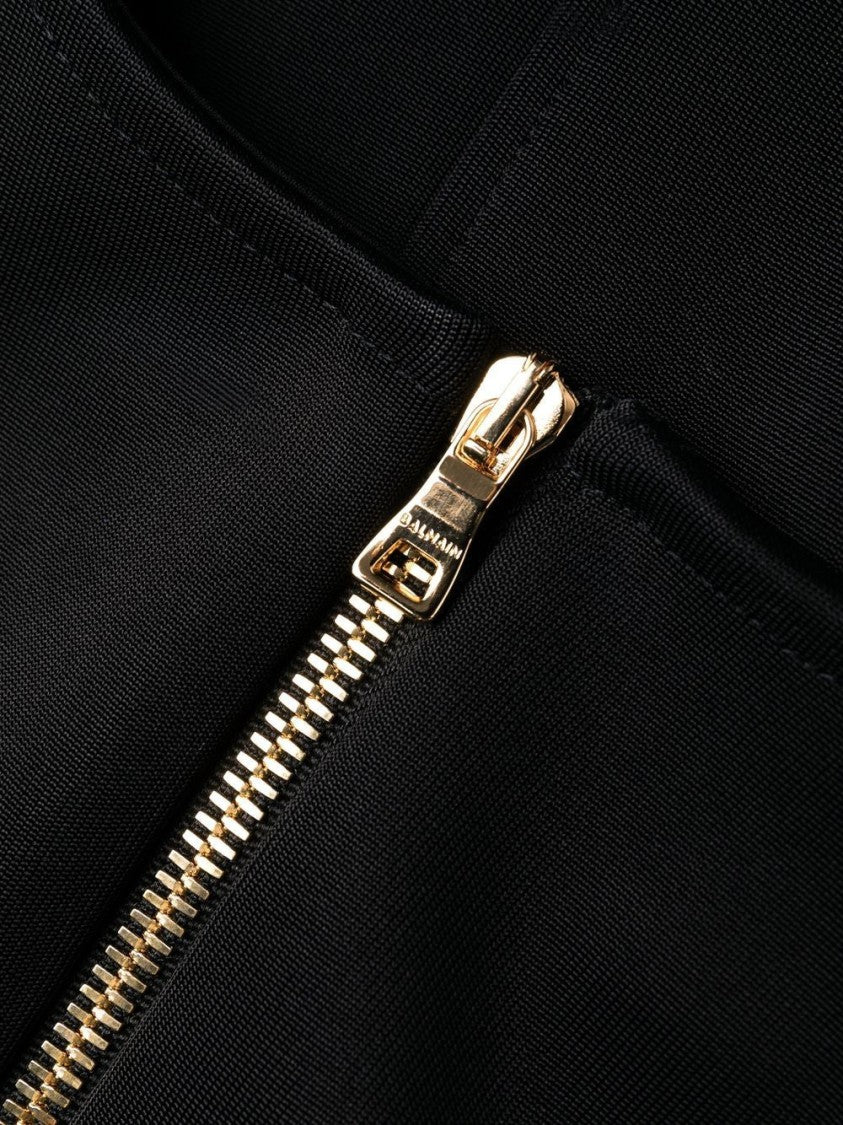 Balmain Sleeveless Layered Long Dress