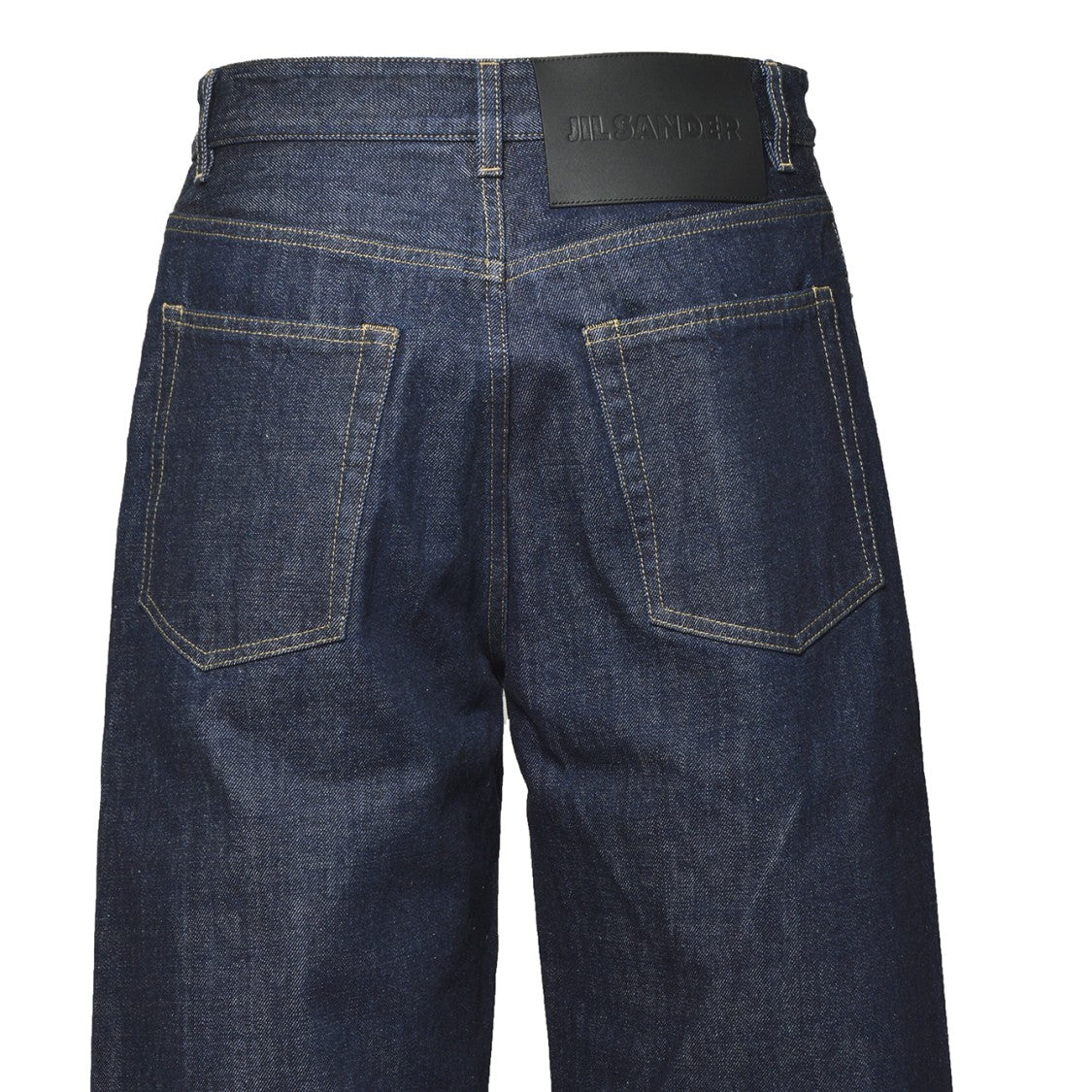 Jil Sander Straight-Leg Indigo Denim Jeans With Contrast Stitching