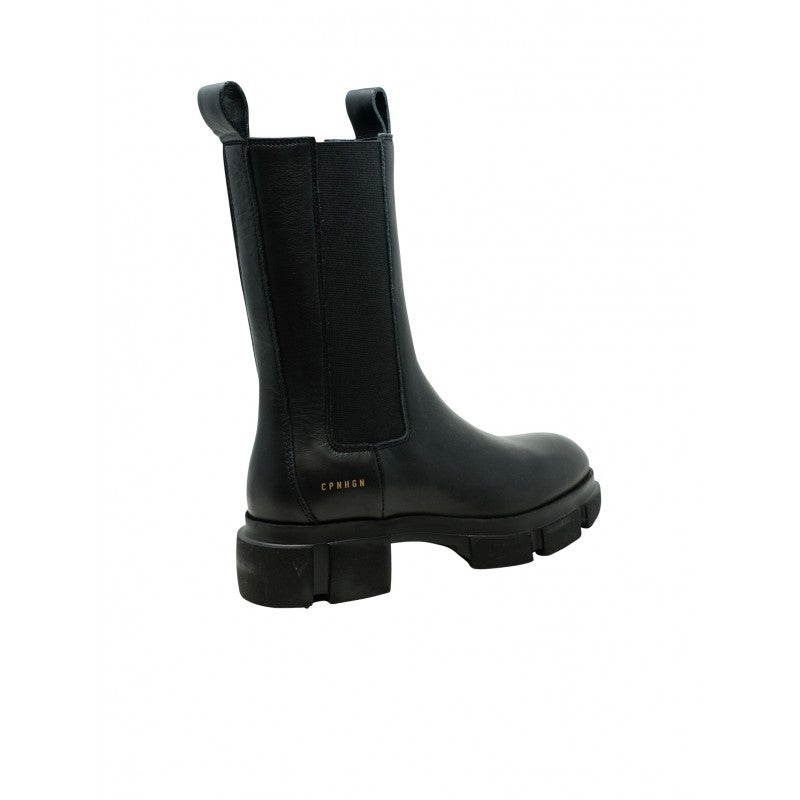 Copenhagen Black Leather Chelsea Boots