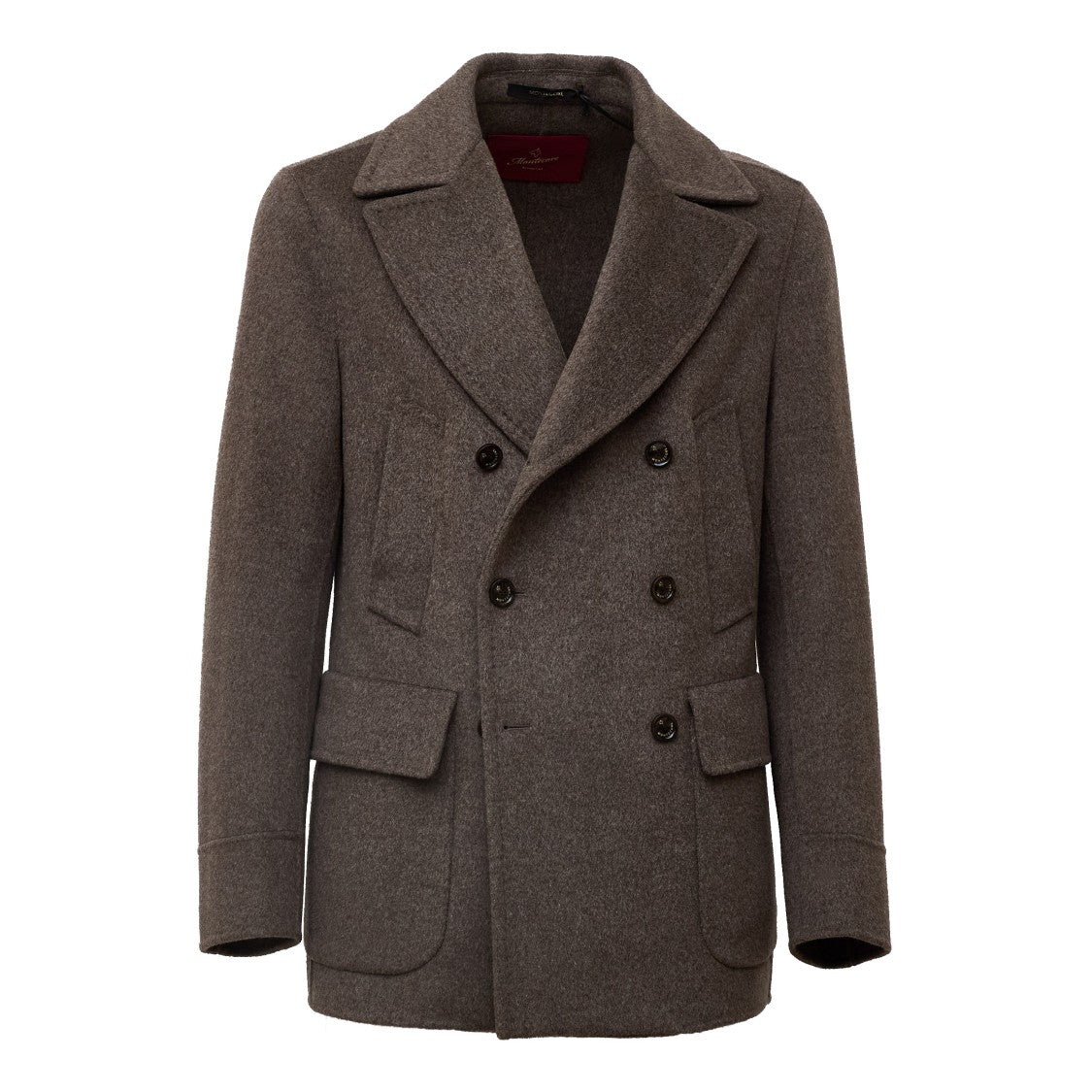 Montecore Double-Breasted Wool-Cashmere Blend Peacoat