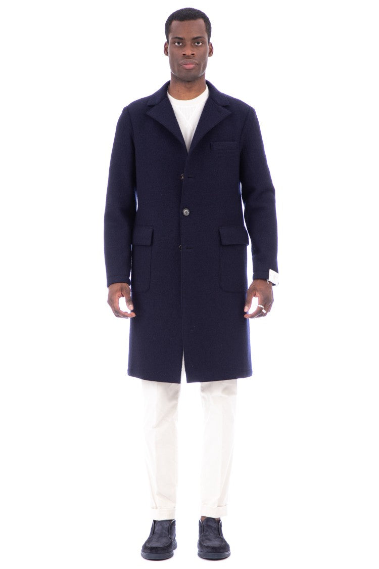 Eleventy Single-Breasted Wool Coat